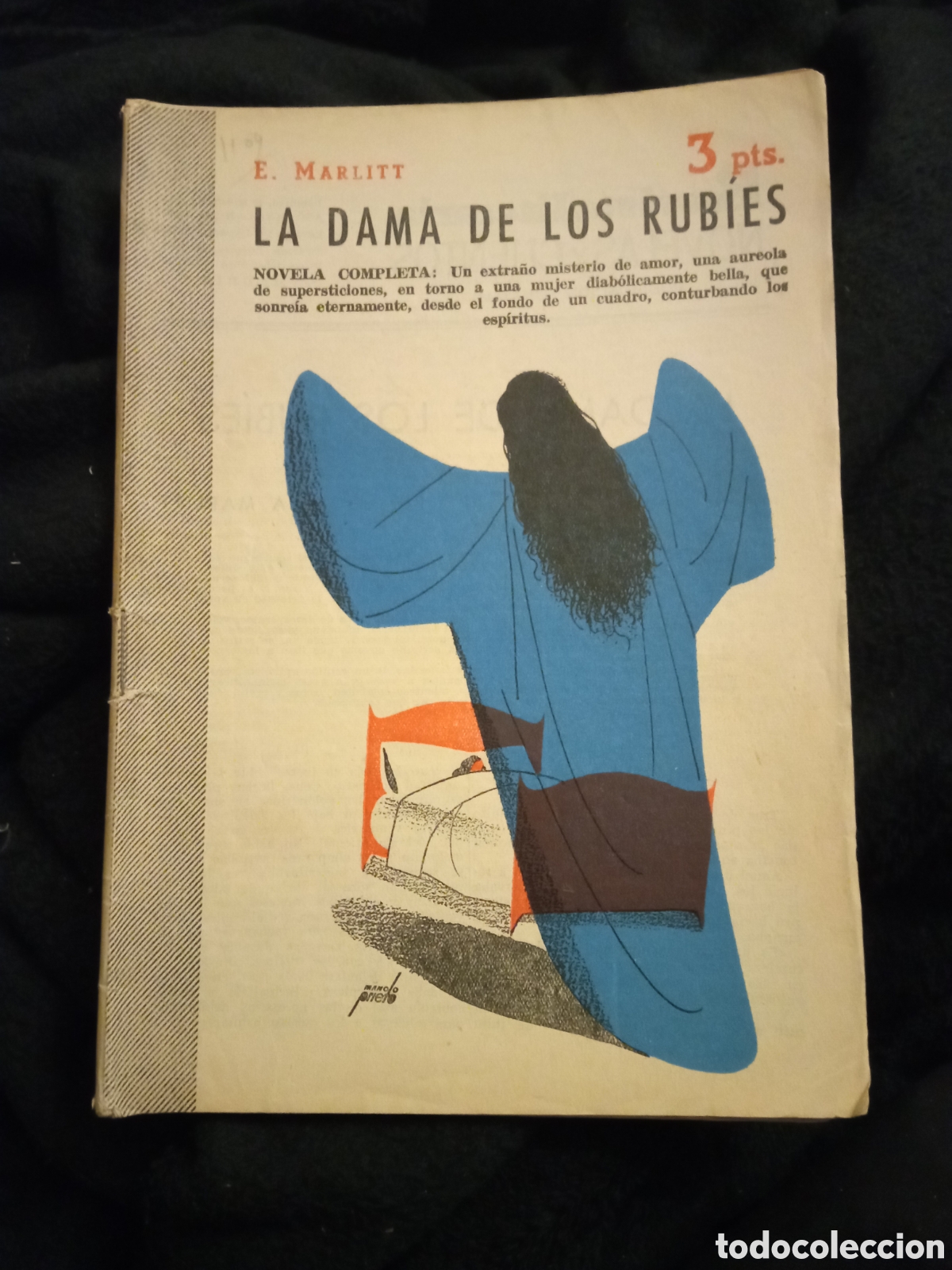 Collectionnisme de Revues et Journaux: La Dama de los Rub&iacute;es, Novela Completa, Colecci&oacute;n Revista Literaria de 1952