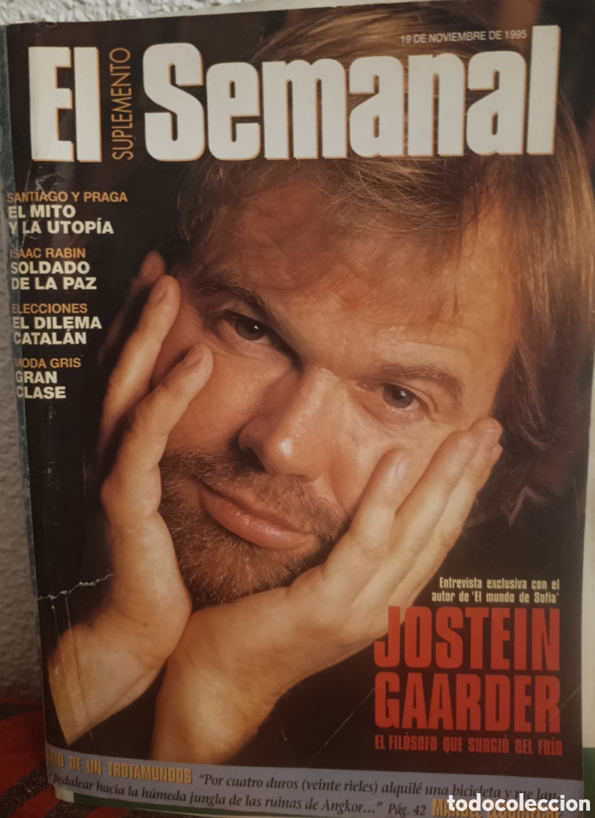 Coleccionismo de Revistas y Peri&oacute;dicos: Revista El Semanal - 19 de Noviembre de 1995 - Jostein Gaarder