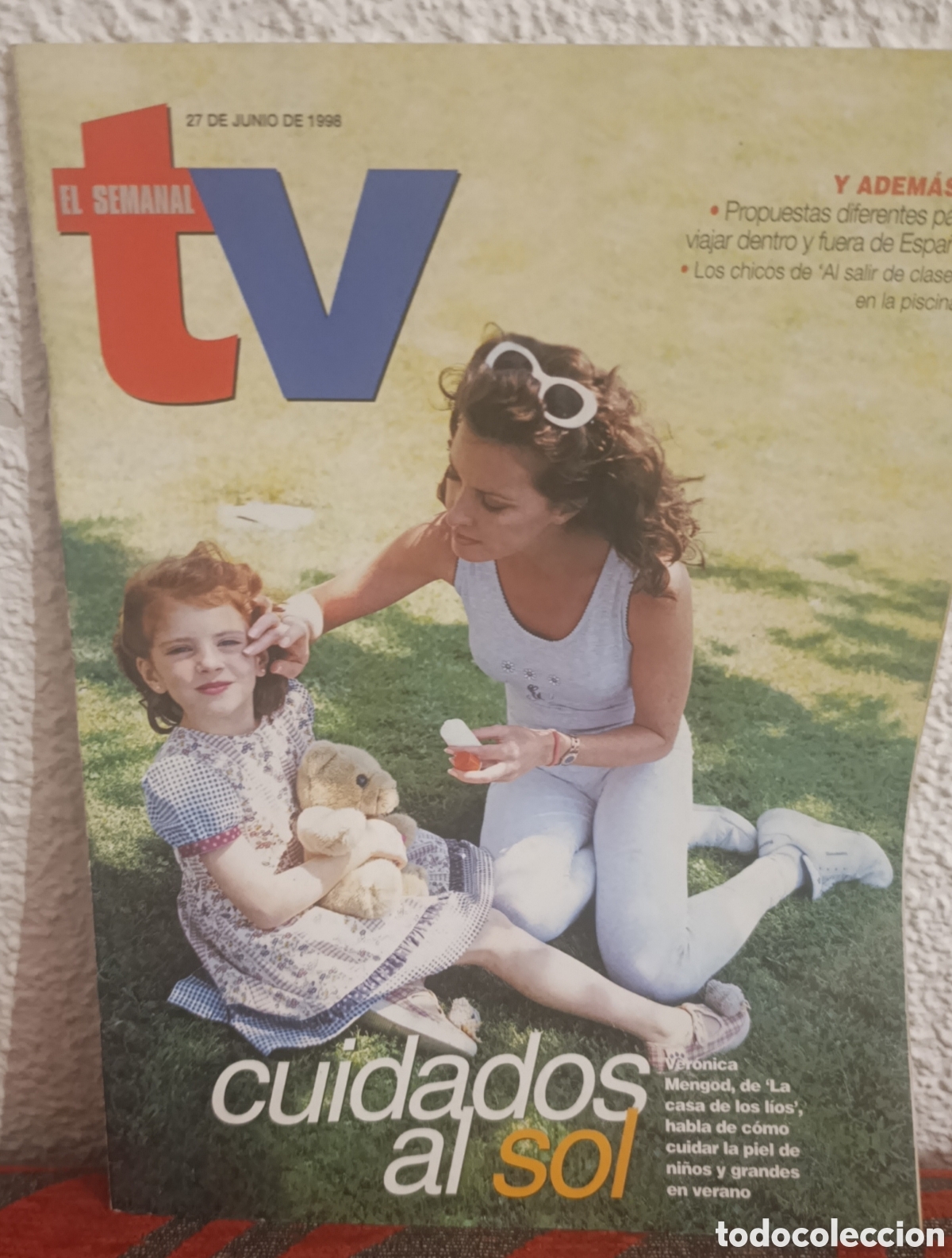 Coleccionismo de Revistas y Peri&oacute;dicos: Revista El Semanal TV - 27 de Junio de 1998 - Ver&oacute;nica Mengod