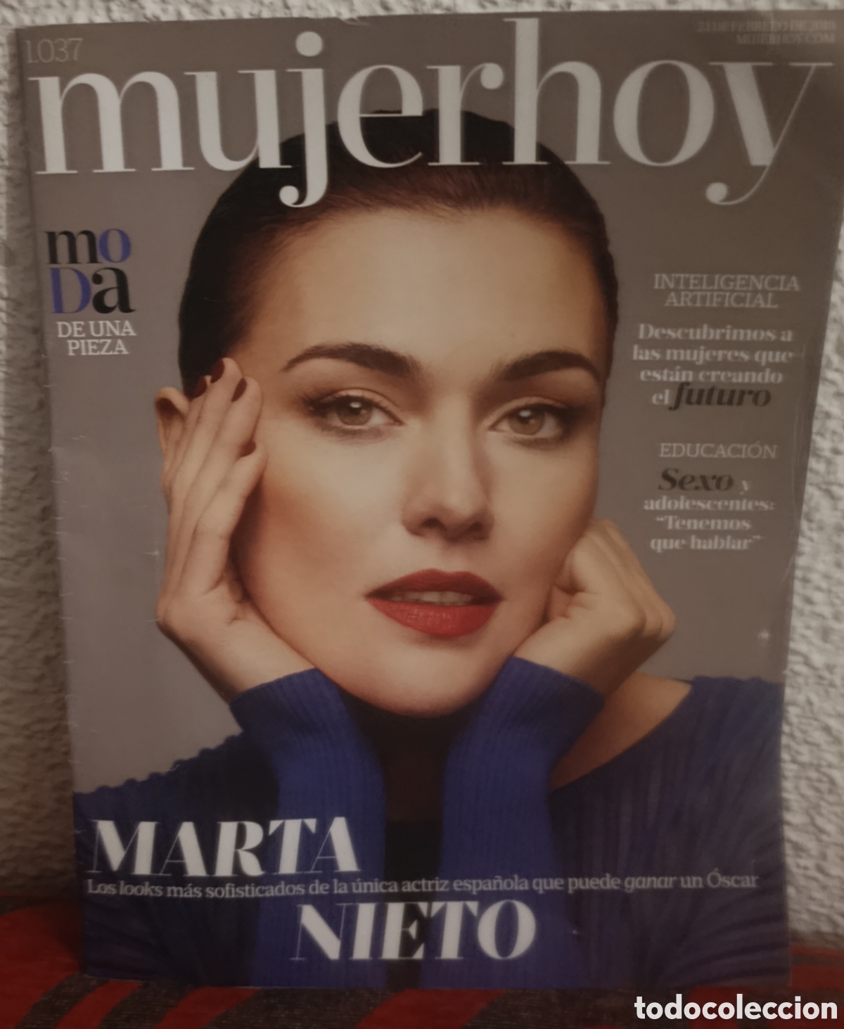 Coleccionismo de Revistas y Peri&oacute;dicos: Revista Mujerhoy - N&ordm; 1037 - Marta Nieto (Febrero 2019),