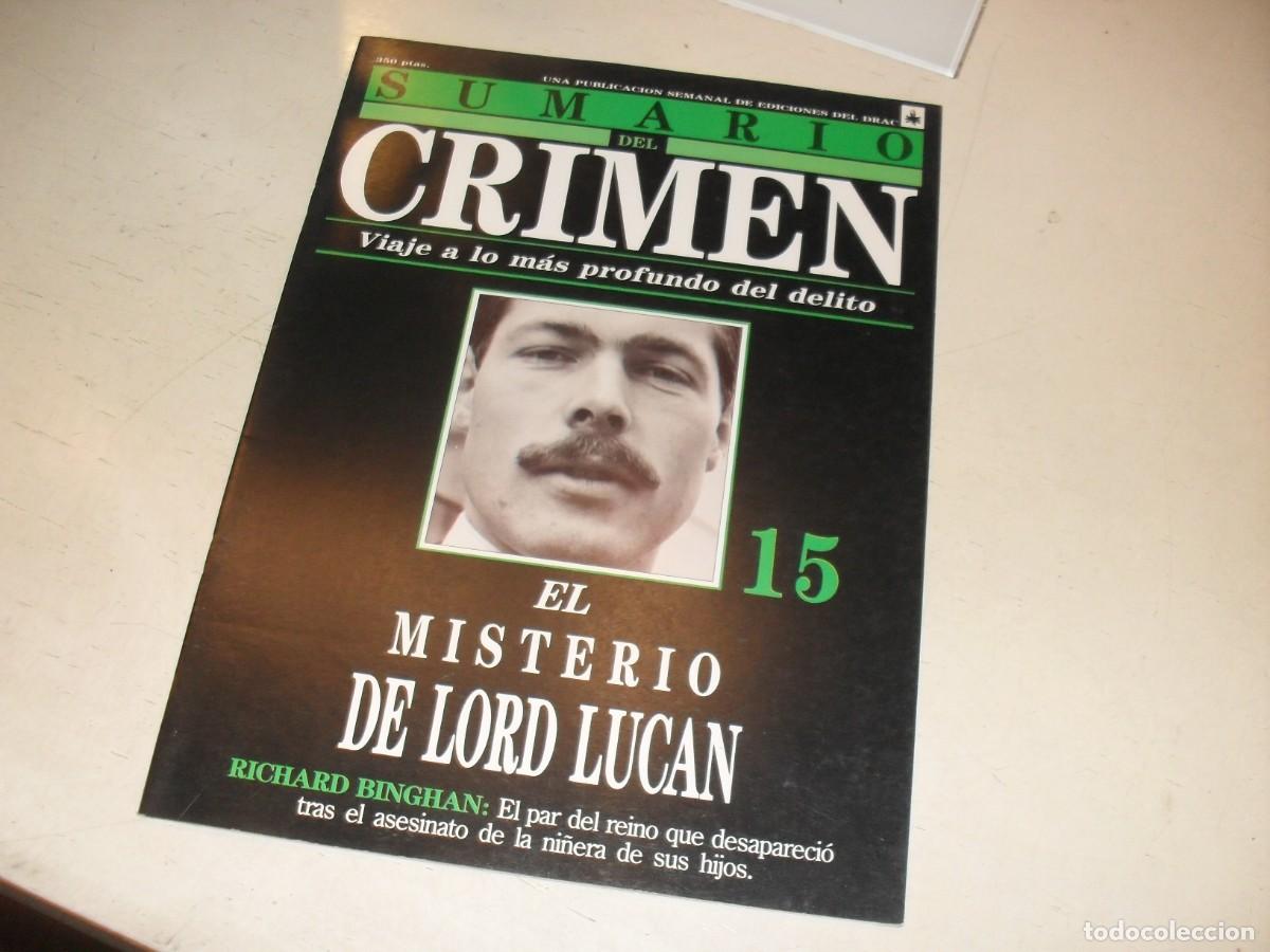 Coleccionismo de Revistas y Peri&oacute;dicos: SUMARIO DEL CRIMEN N&ordm; 15,EL MISTERIO DE LORD DUNCAN,DE 100.JESUS DOMINGO EDITOR,1991