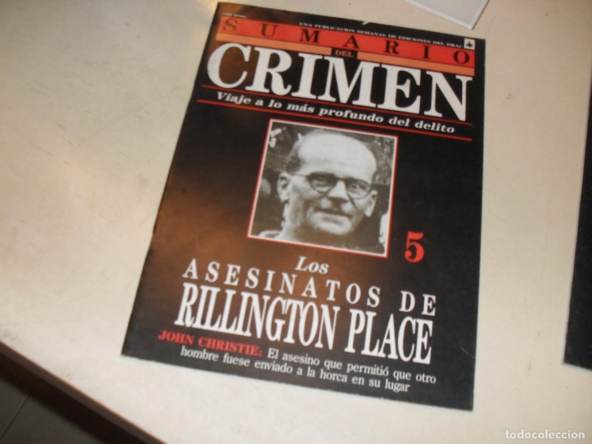 Coleccionismo de Revistas y Peri&oacute;dicos: SUMARIO DEL CRIMEN N&ordm; 5,LOS ASESINATOS DE RILLINGTON PLACE,DE 100.JESUS DOMINGO EDITOR,1991