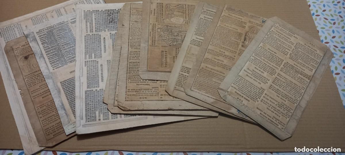 Coleccionismo de Revistas y Peri&oacute;dicos: 11 RAROS DE ENCONTRAR MOLDES NEGATIVOS PARA IMPRESI&Oacute;N DE PERI&Oacute;DICOS (FLONGS). A&Ntilde;OS 1920.