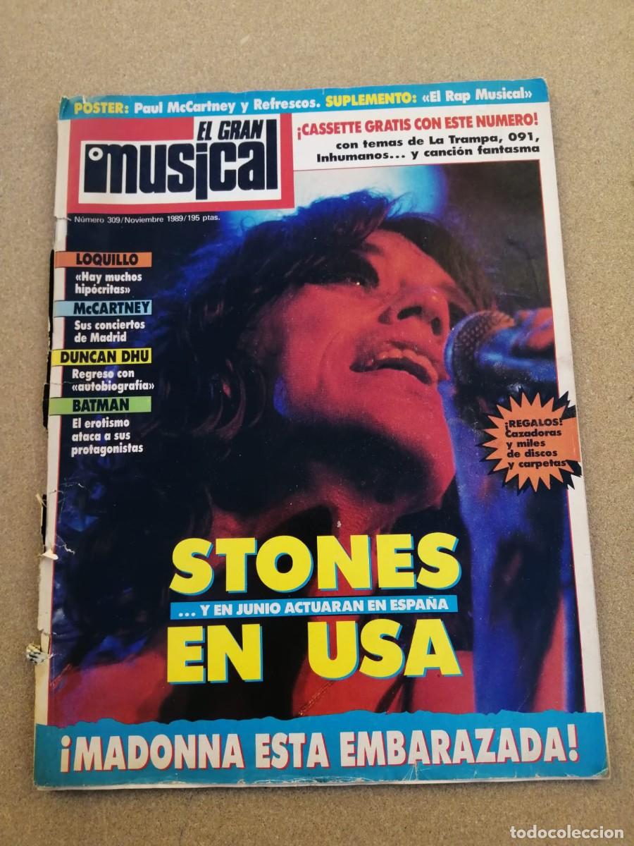 Coleccionismo de Revistas y Peri&oacute;dicos: REVISTA EL GRAN MUSICAL (NUMERO 309) ROLLING STONES - TINA TURNER - PAUL McCARTNEY -...
