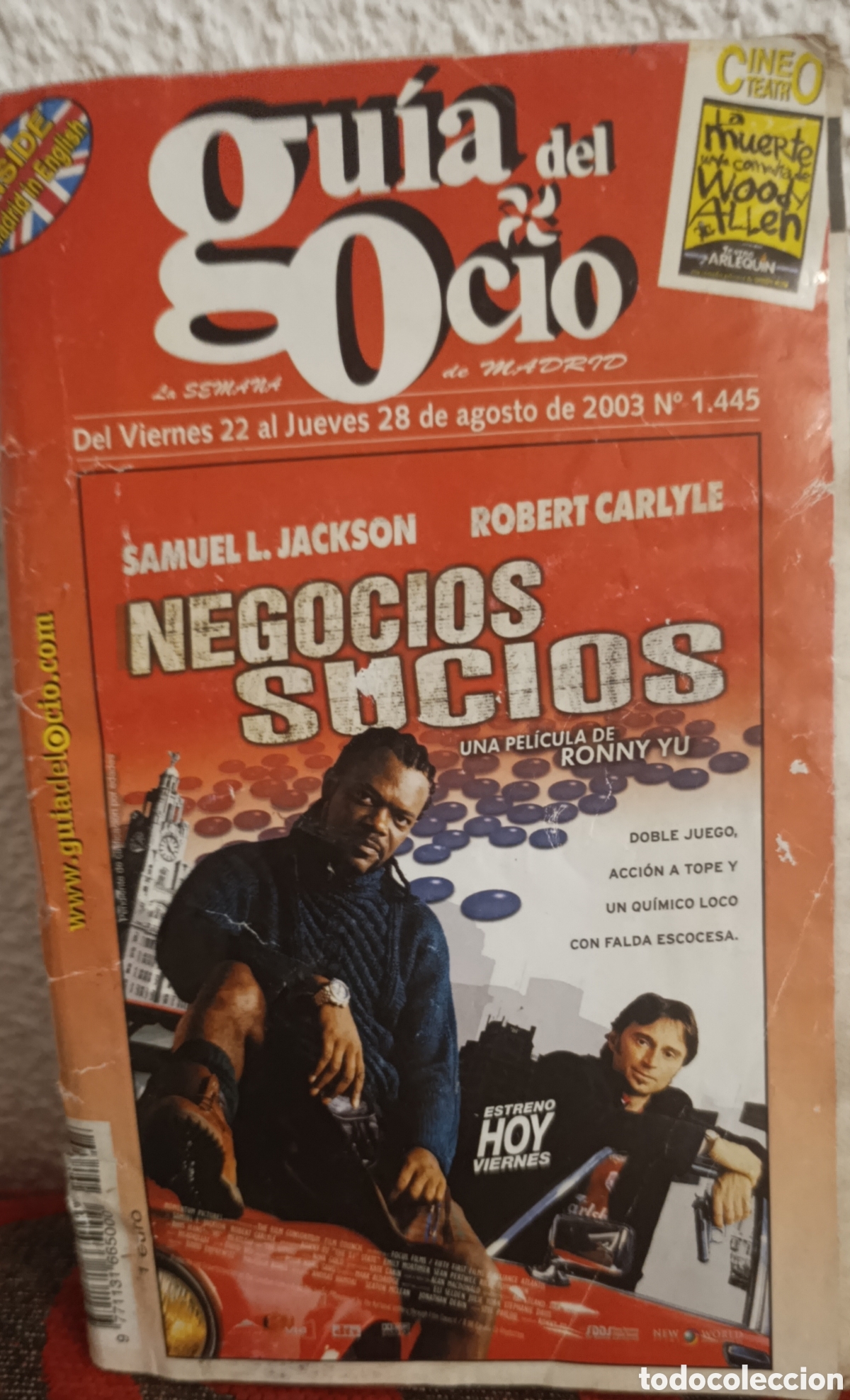Coleccionismo de Revistas y Peri&oacute;dicos: Revista Gu&iacute;a del Ocio Madrid N&ordm; 1.445 (Agosto 2003) - Negocios Sucios