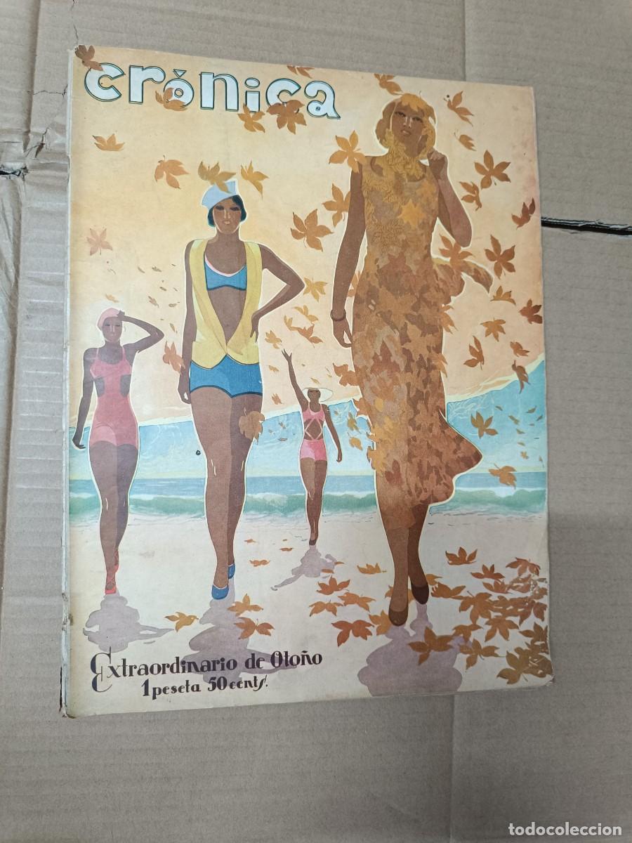Coleccionismo de Revistas y Peri&oacute;dicos: ANTIGUA REVISTA CRONICA, NUMERO EXTRAORDINARIO DE OTO&Ntilde;O 1934, EROTICA, MUJERES DESNUDAS -P12
