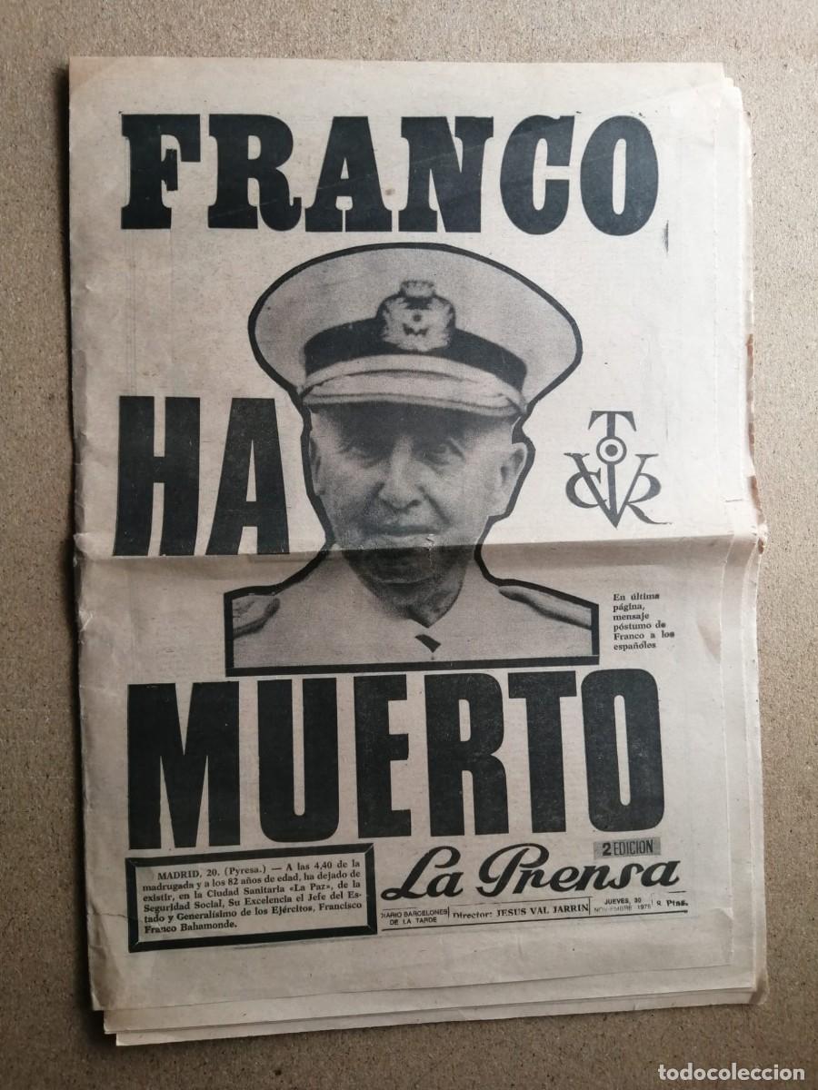 Collection Magazines and Newspapers: LA PRENSA (20 NOVIEMBRE 1975) FRANCO HA MUERTO