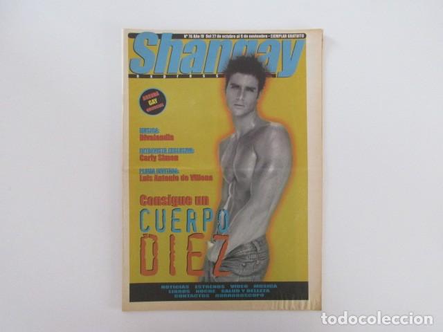 Coleccionismo de Revistas y Peri&oacute;dicos: SHANGAY N&ordm; 76 - DIVALANDIA - CARLY SIMON - LUIS ANTONIO DE VILLENA MEMORIA LGTBI - REVISTA GAY 1997