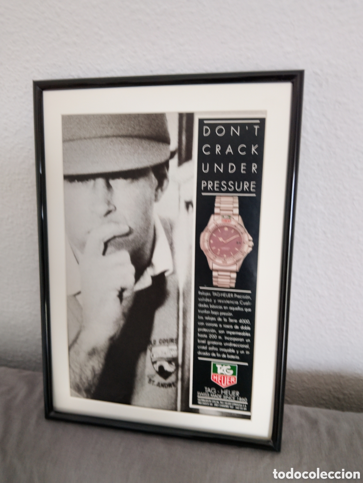 Collectionnisme de Revues et Journaux: Tag heuer cuadro publicidad vintage a&ntilde;os 90 reloj