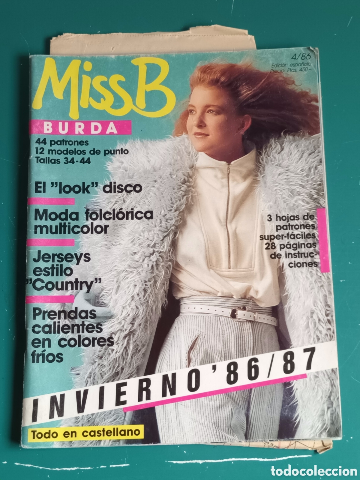 Colecionismo de Revistas e Jornais: Miss B 4/86 Burda. Con patrones