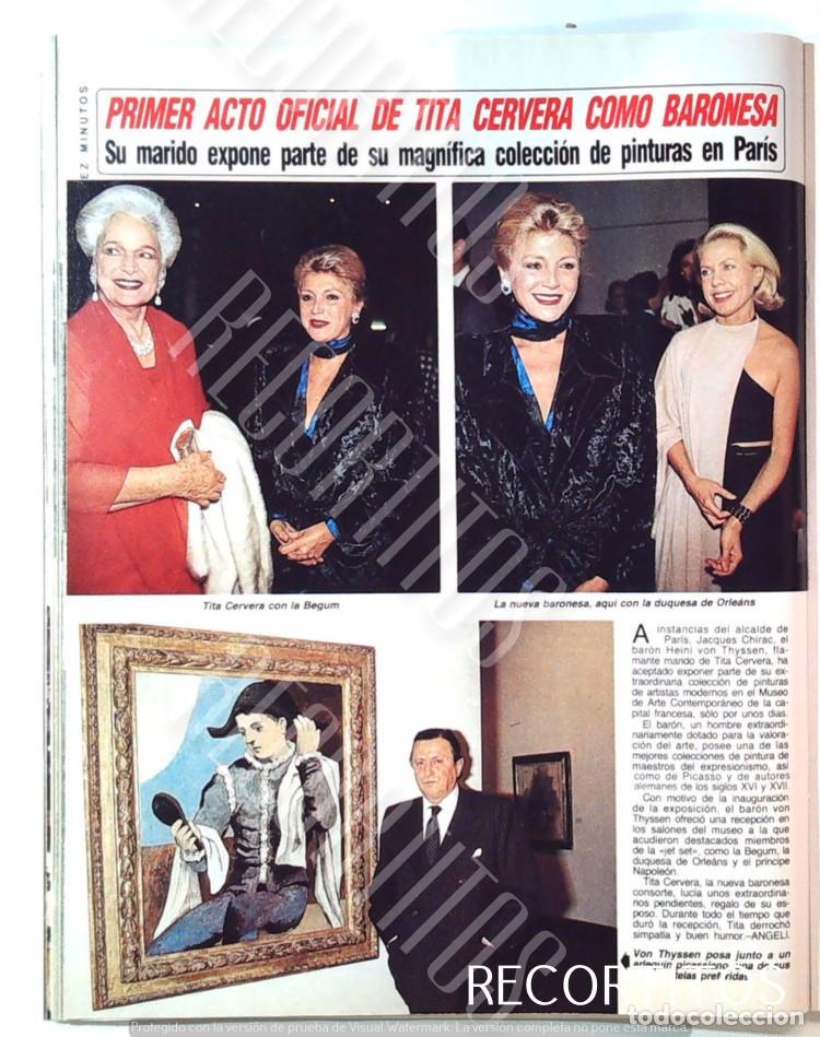 Sammeln von Zeitschriften und Zeitungen: TITA CERVERA CARMEN THYSSEN MISS ESPA&Ntilde;A PICASSO BEGUM