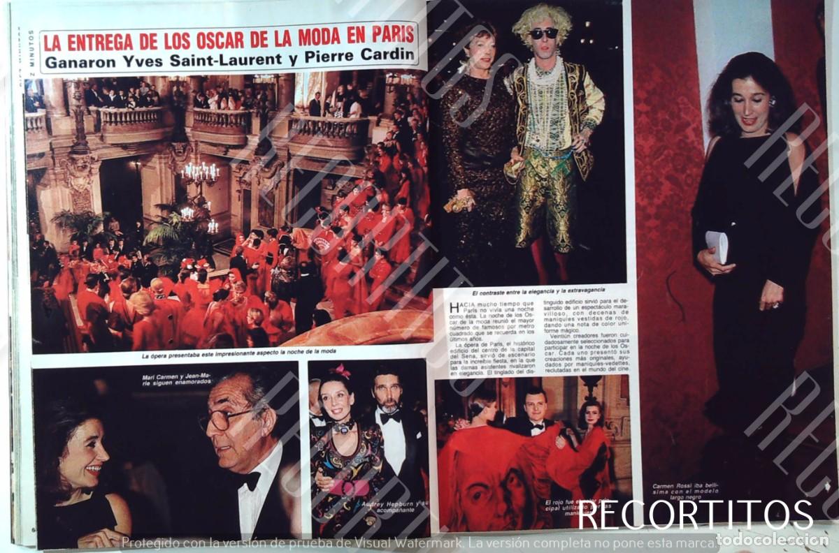 Sammeln von Zeitschriften und Zeitungen: MCMB MARIA DEL CARMEN MARTINEZ BORDIU ROSSI GRACE JONES AUDREY HEPBURN CATHERINE DENEUVE