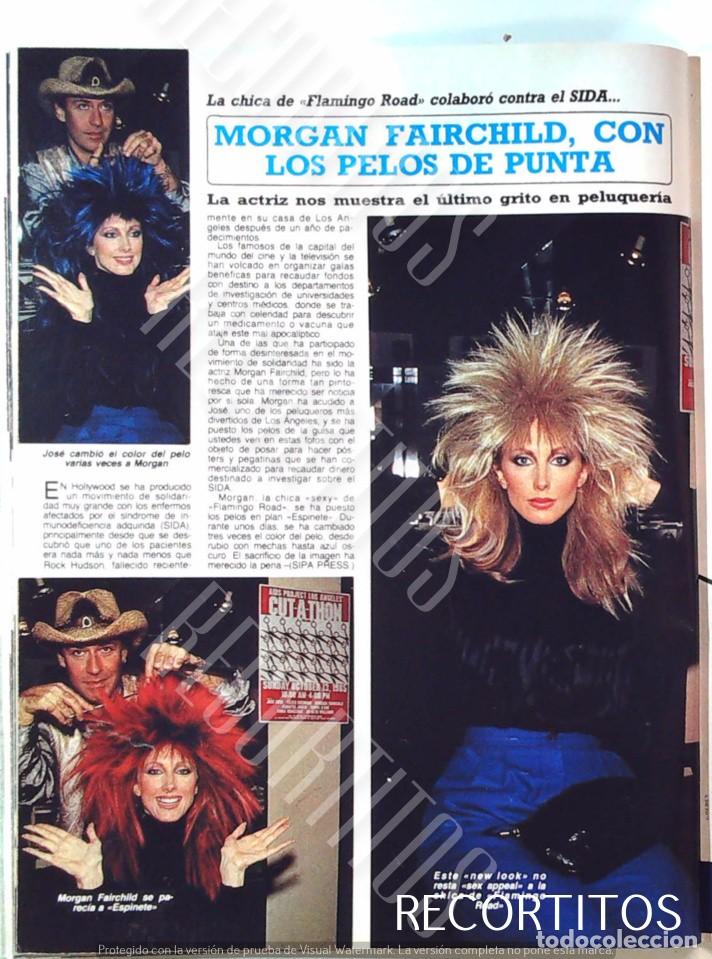 Coleccionismo de Revistas y Peri&oacute;dicos: MORGAN FAIRCHILD FALCON CREST NORTE Y SUR FLAMINGO ROAD MU&Ntilde;ECAS DE PAPEL PUNK