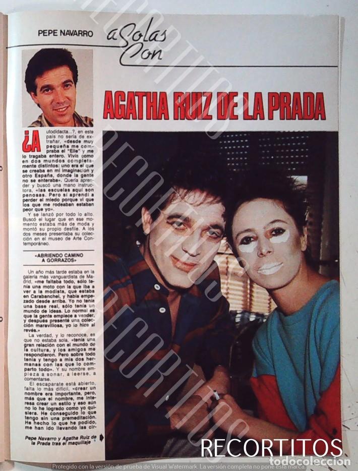 Coleccionismo de Revistas y Peri&oacute;dicos: A SOLAS CON PEPE NAVARRO AGATHA RUIZ DE LA PRADA