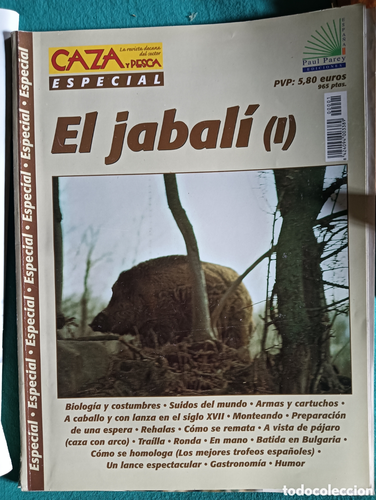 Coleccionismo de Revistas y Peri&oacute;dicos: Revista caza y pesca n&uacute;mero especial el jabal&iacute;