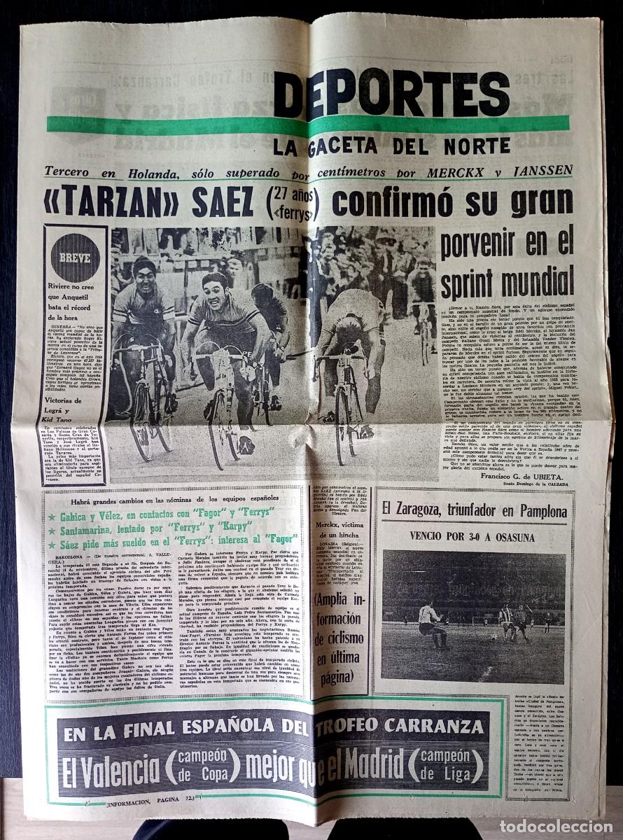 Sammeln von Zeitschriften und Zeitungen: La Gaceta del Norte. Deportes . 1967 . Ciclismo