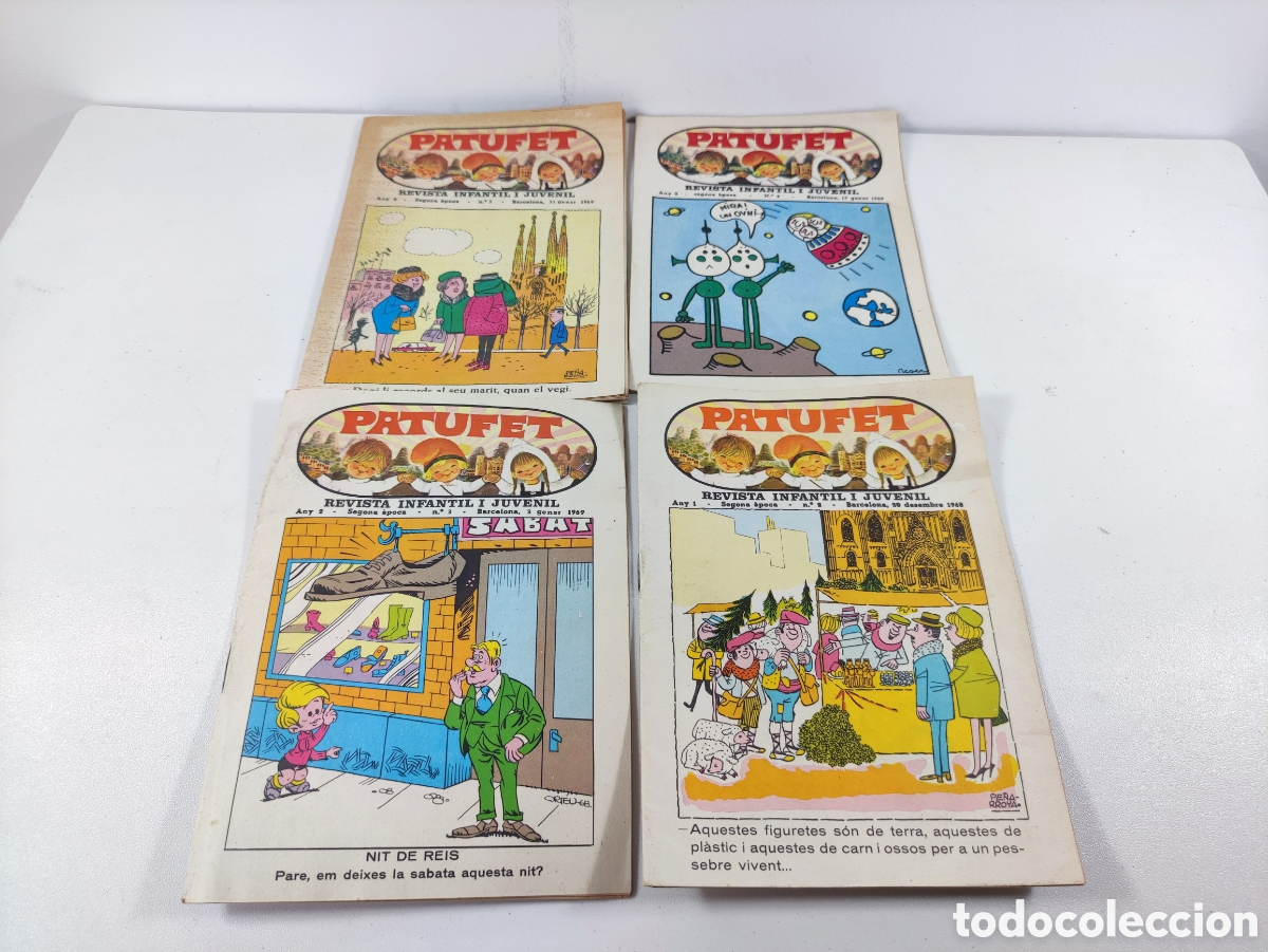Coleccionismo de Revistas y Peri&oacute;dicos: Lote de 4 revistas El Patufet a&ntilde;o 68 - 69