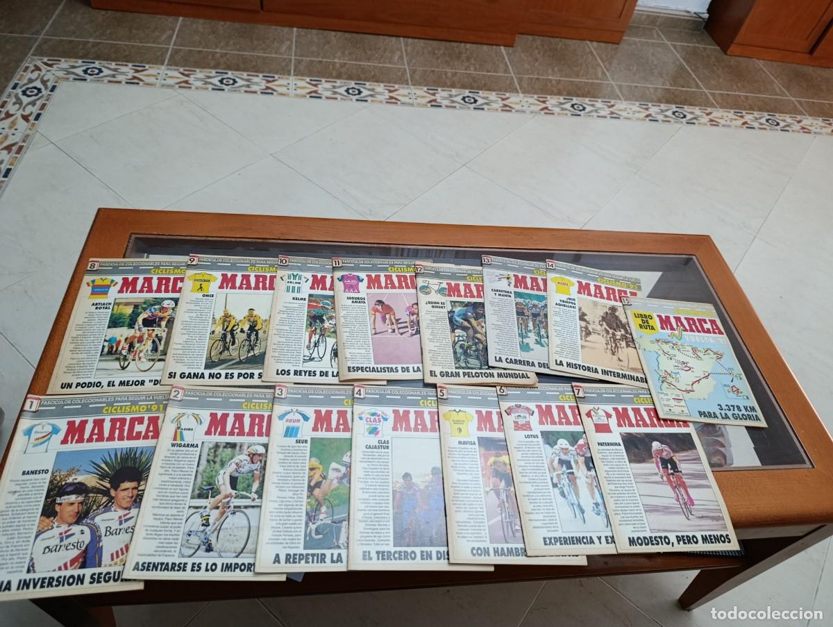 Coleccionismo de Revistas y Peri&oacute;dicos: MARCA CICLISMO 91 DEL1 AL 15 COMPLETO