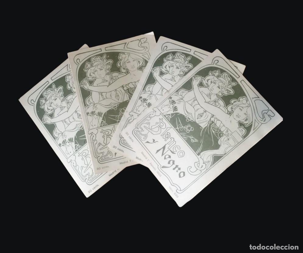 Colecionismo de Revistas e Jornais: ​Lote 4 Revistas Blanco y Negro - A&ntilde;o 1903 - Ilustraci&oacute;n Modernista (E. Varela) - Madrid