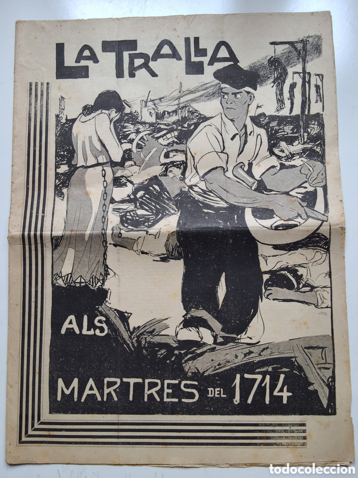 Coleccionismo de Revistas y Peri&oacute;dicos: La Tralla als martres del 1714 n&ordm;98 9 de setembre de 1905 Guerra Successi&oacute;