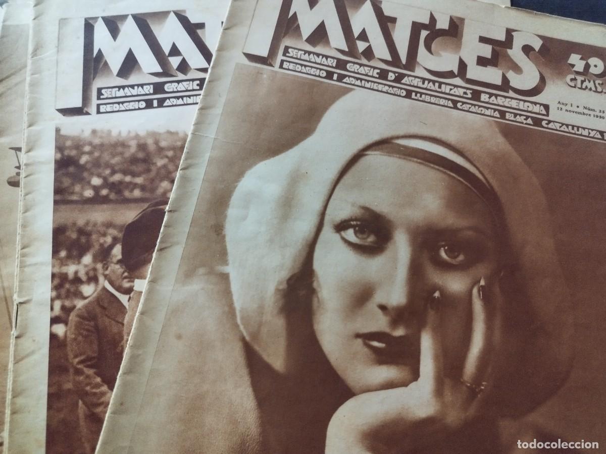 Coleccionismo de Revistas y Peri&oacute;dicos: Lote de 14 Revistas IMATGES (1930) - Rareza del Fotoperiodismo Catal&aacute;n