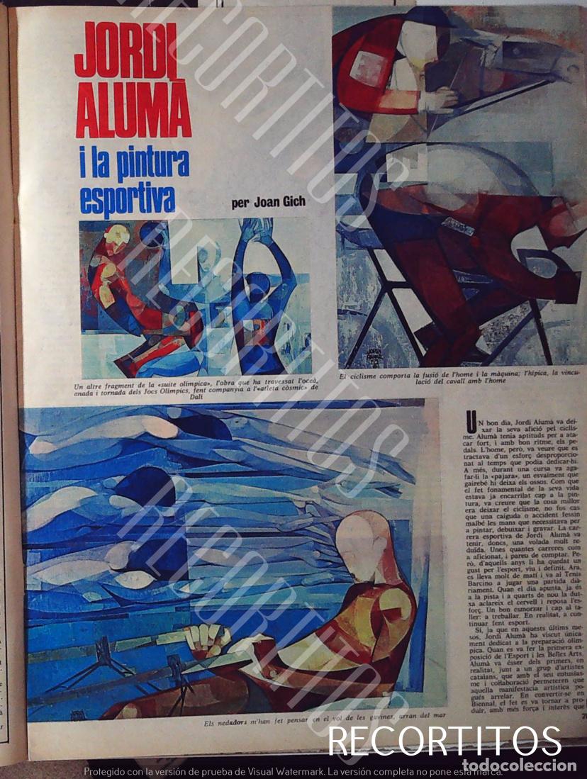 Collectionnisme de Revues et Journaux: JORDI ALUMA LA PINTURA DEPORTIVA