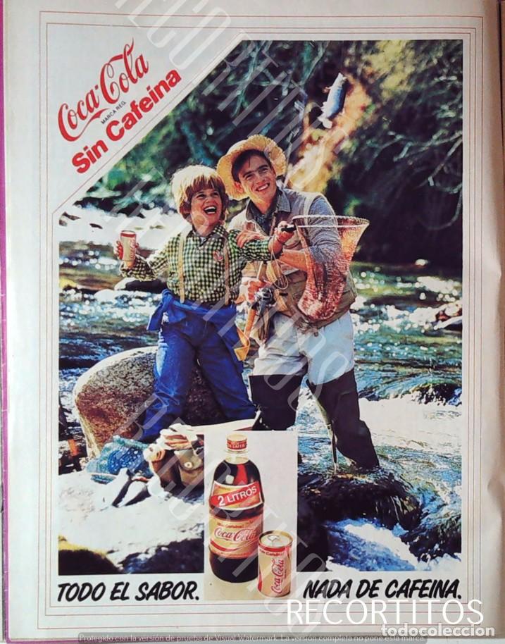 Collection Magazines and Newspapers: COCA COLA COCACOLA COKE ANUNCIO PUBLICIDAD 2 LITROS SIN CAFEINA