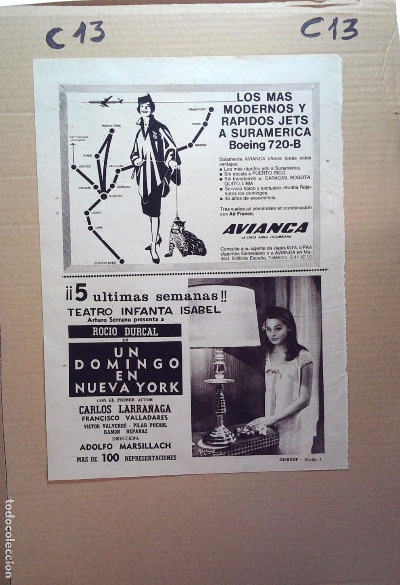 Coleccionismo de Revistas y Peri&oacute;dicos: ROCIO DURCAL CARLOS LARRA&Ntilde;AGA UN DOMINGO EN NUEVA YORK