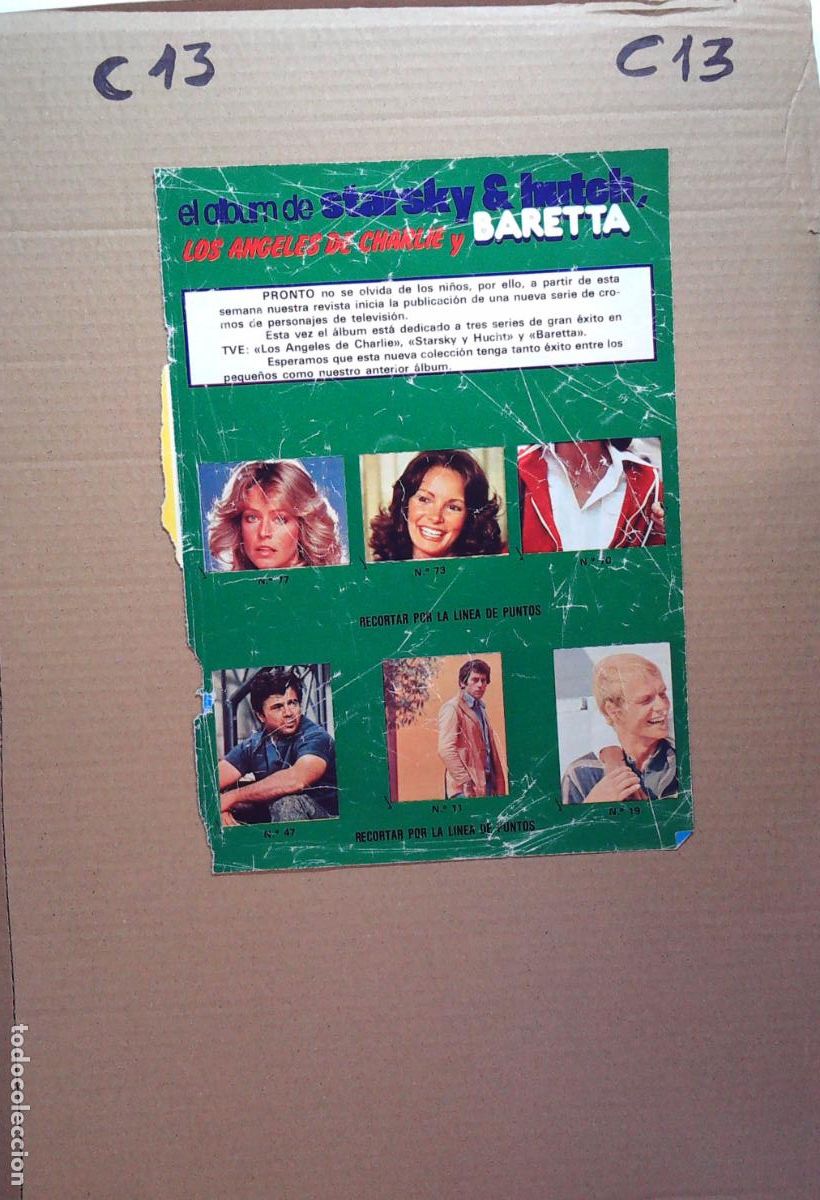 Coleccionismo de Revistas y Peri&oacute;dicos: LOS ANGELES DE CHARLIE CROMOS ALBUM PRONTO STARSKY Y HUTCH BARETTA DAVID SOUL FARRAH FAWCETT