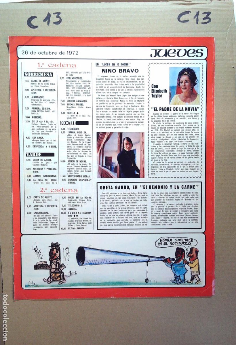 Coleccionismo de Revistas y Peri&oacute;dicos: NINO BRAVO ELIZABETH TAYLOR LIZ