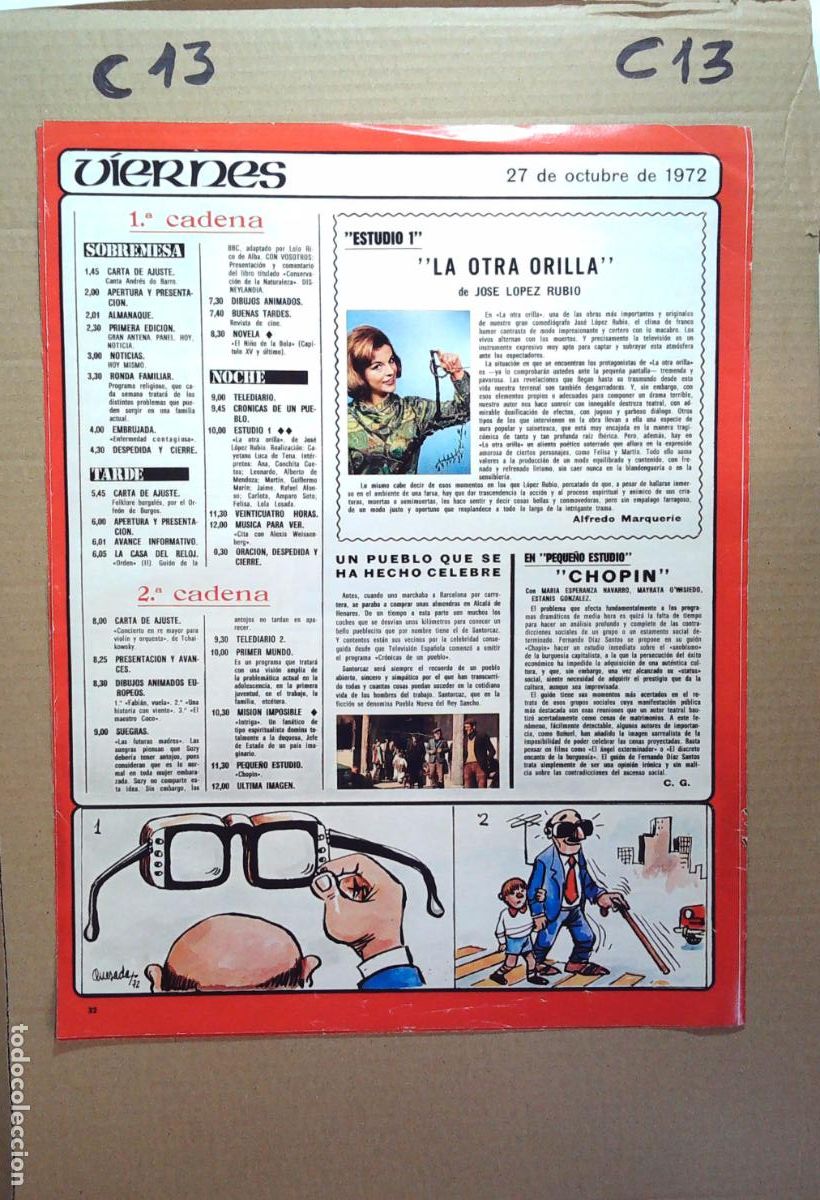 Coleccionismo de Revistas y Peri&oacute;dicos: CONCHA CUETOS LA OTRA ORILLA