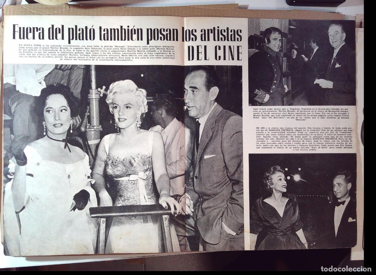 Collezionismo di Riviste e Giornali: MARILYN MONROE MARLENE DIETRICH MARLON BRANDO ELIA KAZAN MERLE OBERON