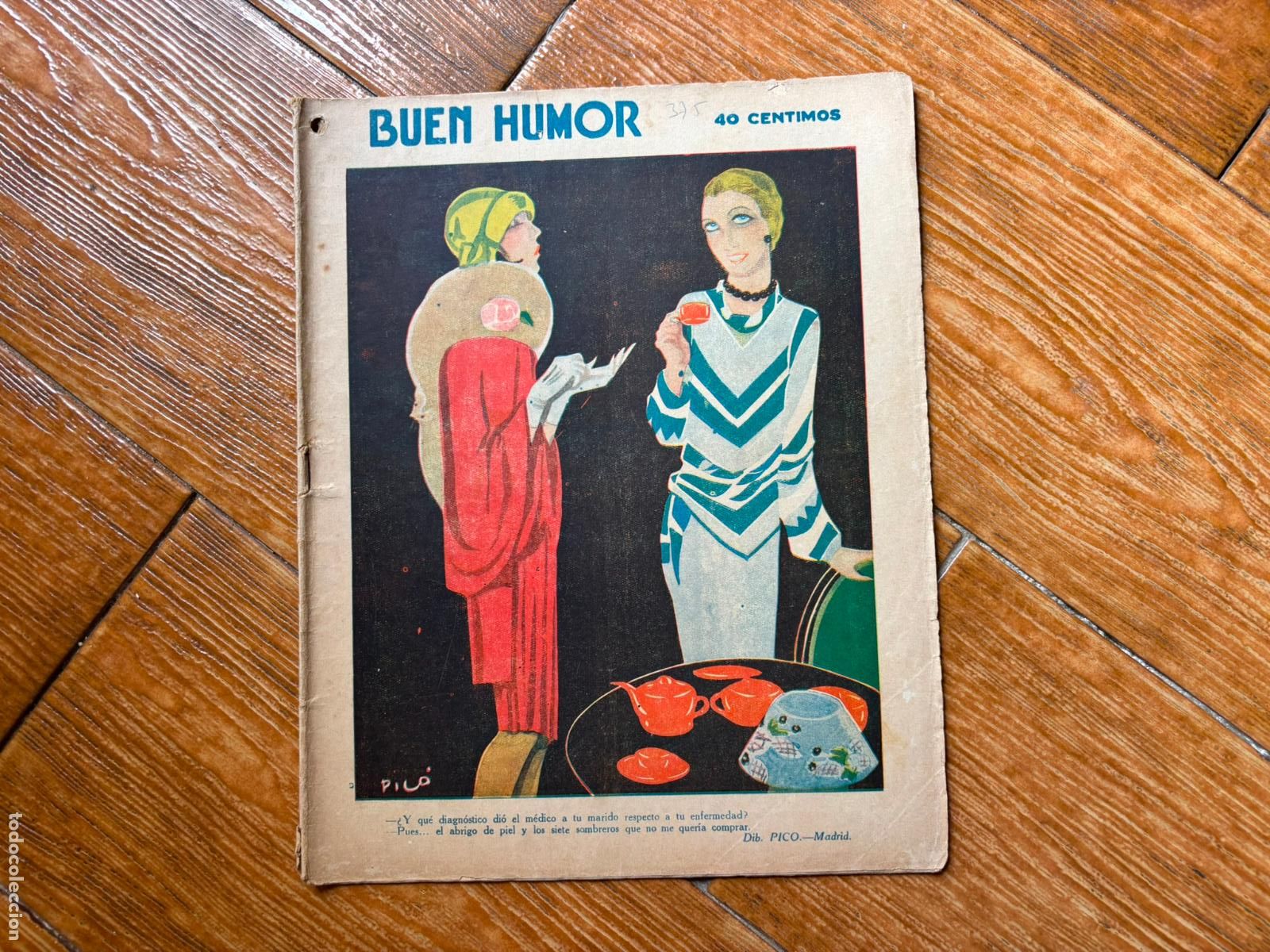 Coleccionismo de Revistas y Peri&oacute;dicos: BUEN HUMOR N&ordm; 375 - 3 FEBRERO 1929 CON ILUSTRACIONES DE HUMOR REVISTA COMICO SATIRICA