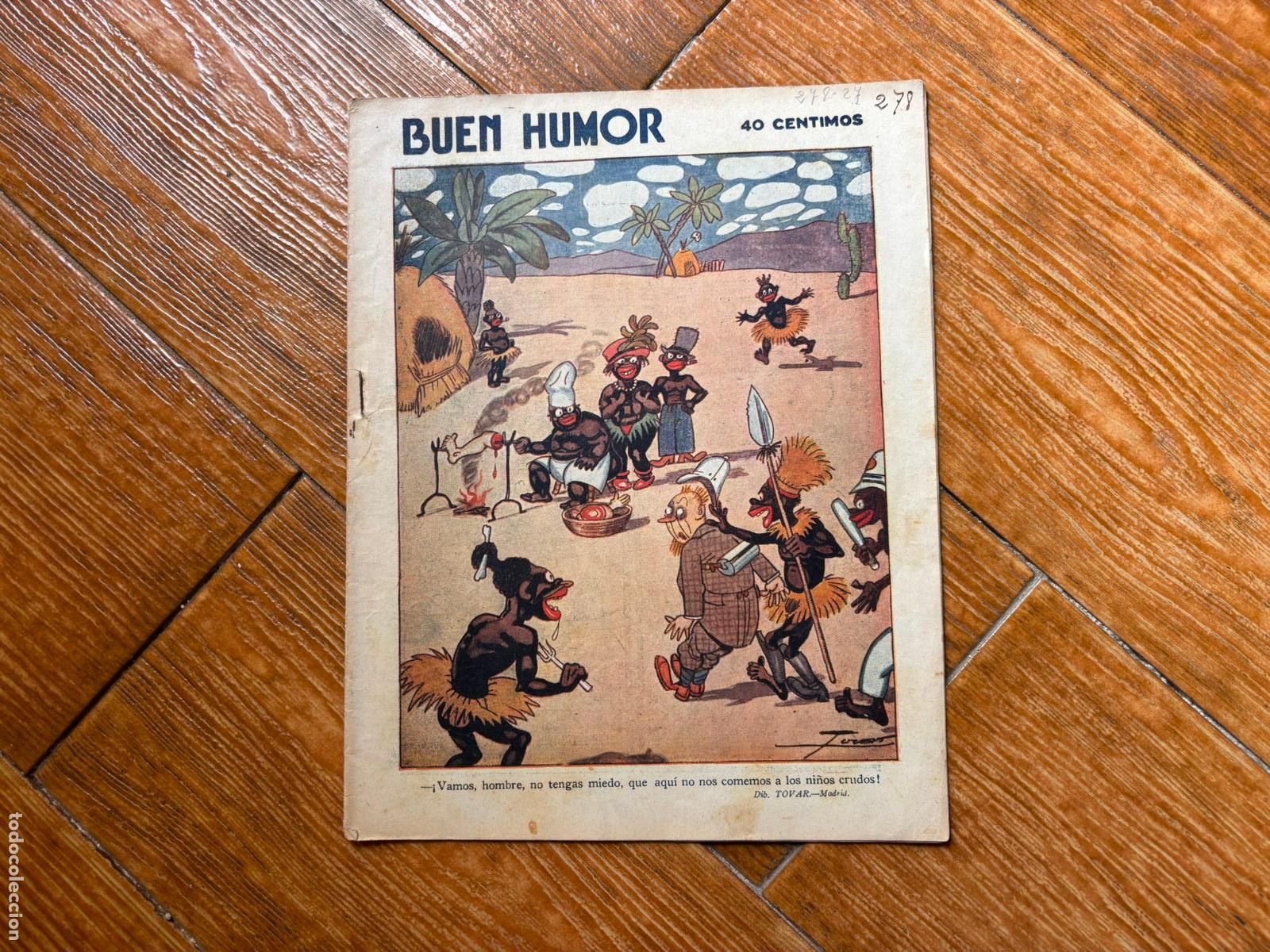 Coleccionismo de Revistas y Peri&oacute;dicos: BUEN HUMOR N&ordm; 278 - 27 DE MARZO 1927 CON ILUSTRACIONES DE HUMOR REVISTA COMICO SATIRICA
