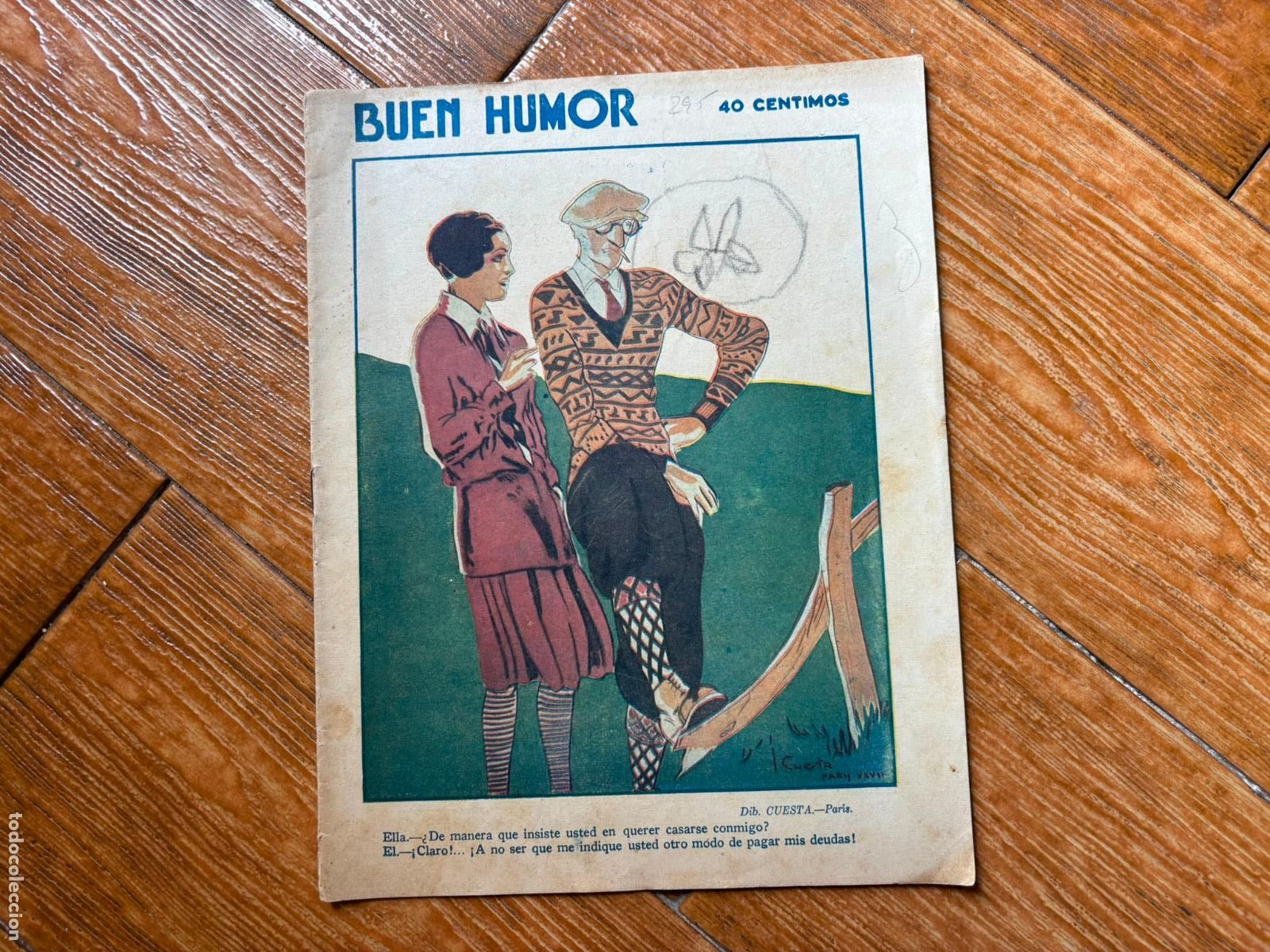 Coleccionismo de Revistas y Peri&oacute;dicos: BUEN HUMOR N&ordm; 295 - 24 DE JULIO 1927 CON ILUSTRACIONES DE HUMOR REVISTA COMICO SATIRICA