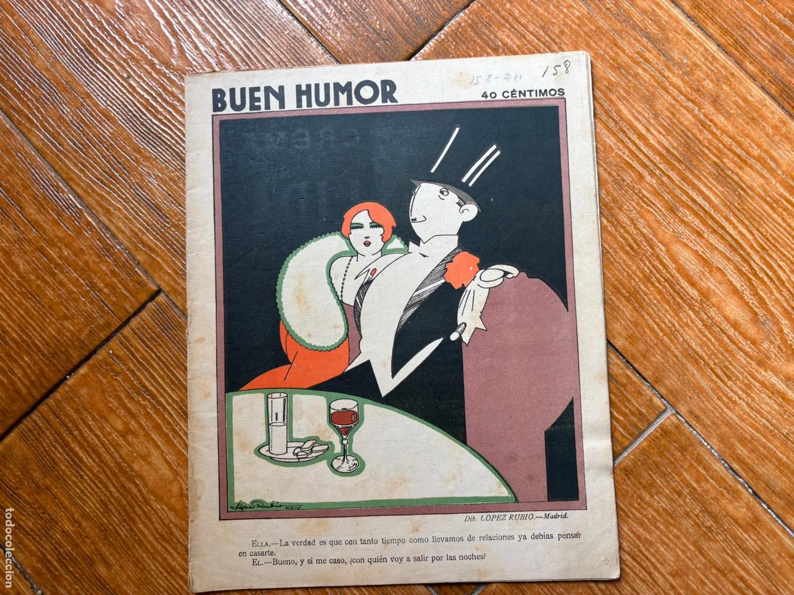 Coleccionismo de Revistas y Peri&oacute;dicos: BUEN HUMOR N&ordm; 158 - 7 DICIEMBRE 1924 CON ILUSTRACIONES DE HUMOR REVISTA COMICO SATIRICA