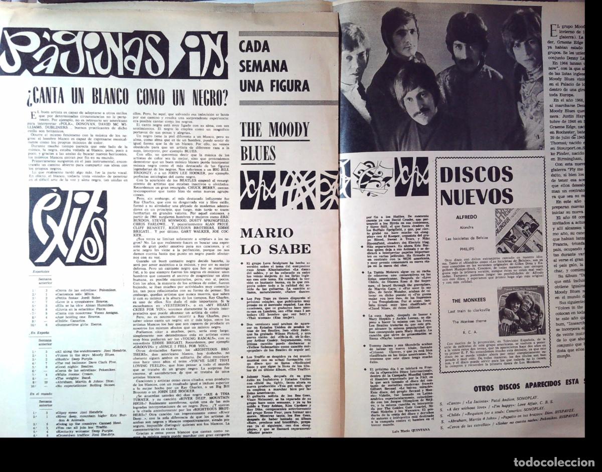 Coleccionismo de Revistas y Peri&oacute;dicos: THE MOODY BLUES CONJUNTO MUSICAL .