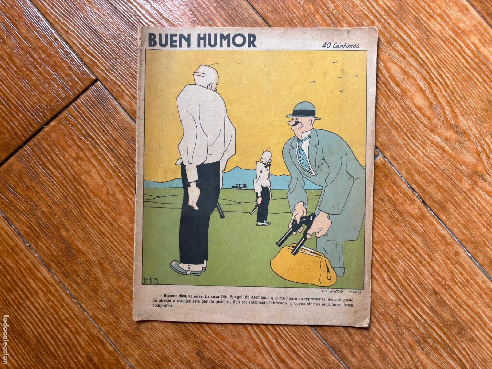 Coleccionismo de Revistas y Peri&oacute;dicos: BUEN HUMOR N&ordm; 110 - 6 DE ENERO 1924 CON ILUSTRACIONES DE HUMOR REVISTA COMICO SATIRICA