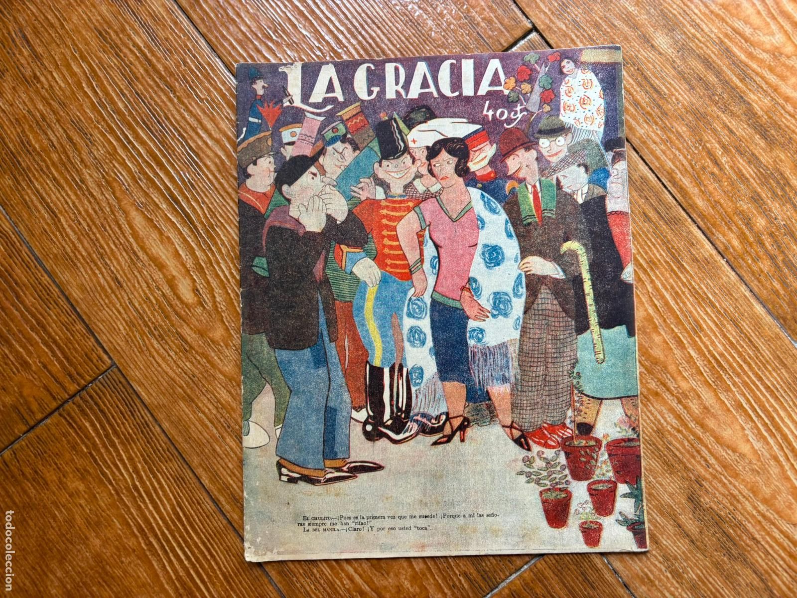 Coleccionismo de Revistas y Peri&oacute;dicos: LA GRACIA N&ordm; 10 - 14 DE FEBRERO 1924 CON ILUSTRACIONES DE HUMOR REVISTA COMICO SATIRICA