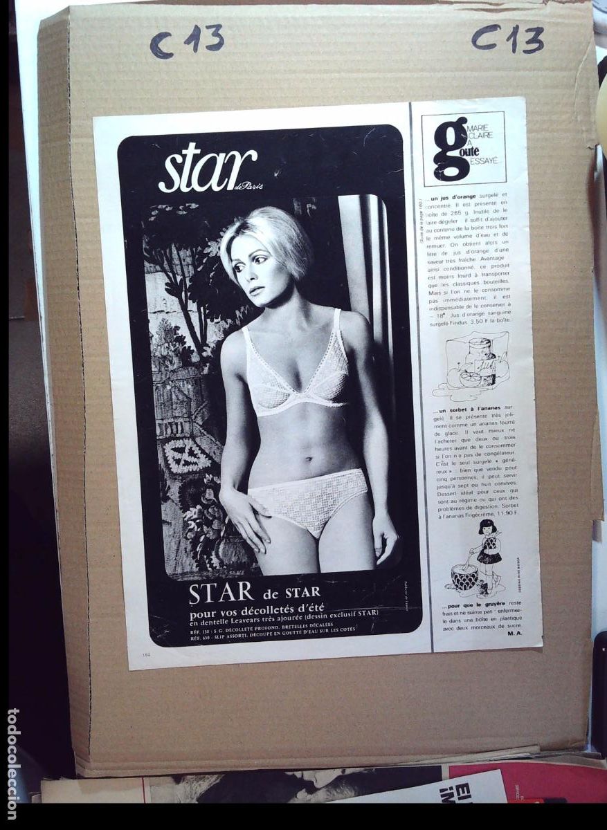 Coleccionismo de Revistas y Peri&oacute;dicos: STAR LENCERIA ANUNCIO PUBLICIDAD