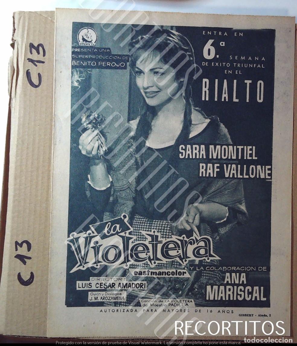 Coleccionismo de Revistas y Peri&oacute;dicos: LA VIOLETERA SARA MONTIEL PUBLICIDAD EN ABC 1958