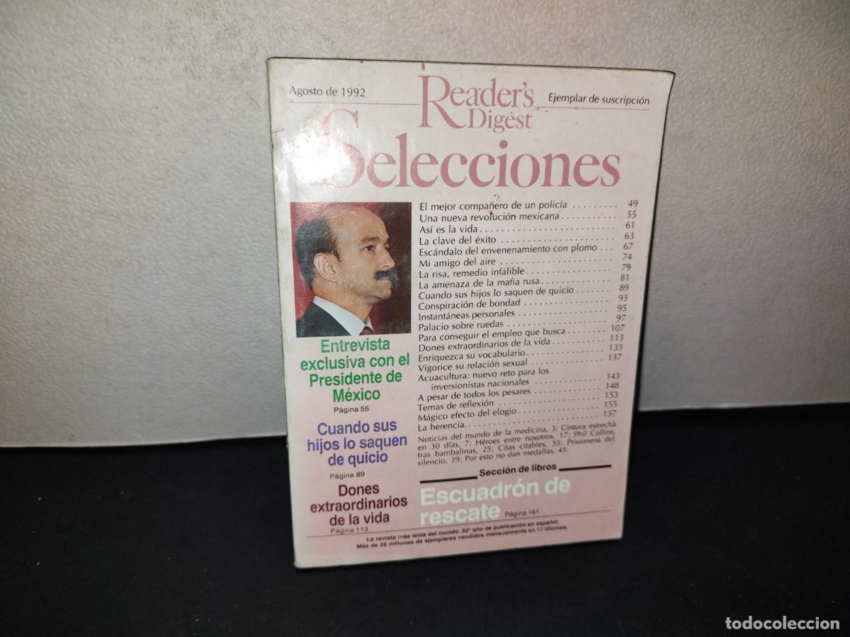 Coleccionismo de Revistas y Peri&oacute;dicos: 216- Reader'S Digest Selecciones. Entrevista Exclusiva Con El Presidente De M&eacute;xico. Agosto 1992