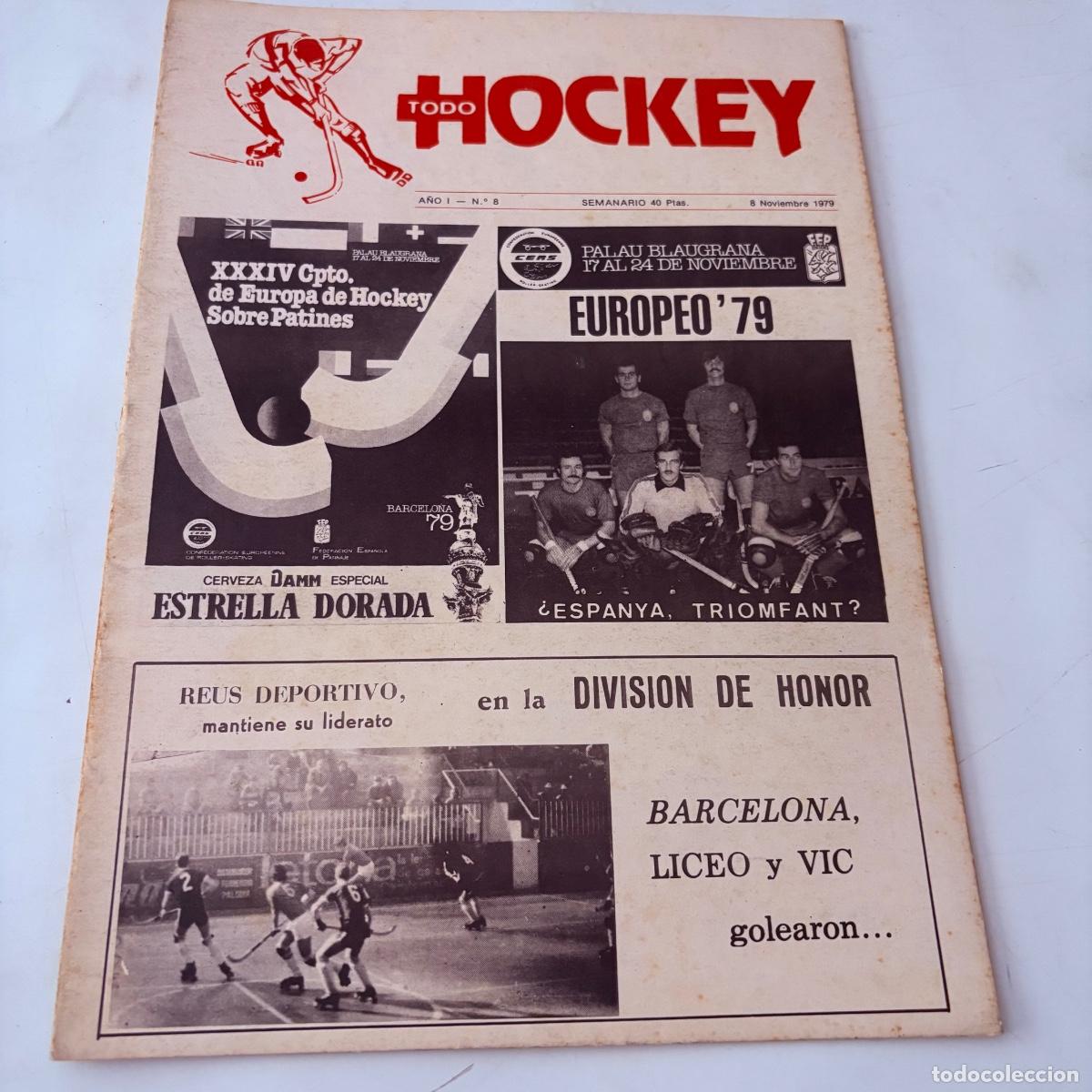 Sammeln von Zeitschriften und Zeitungen: Revista mensual todo hockey n&ordm; 8 de 1979