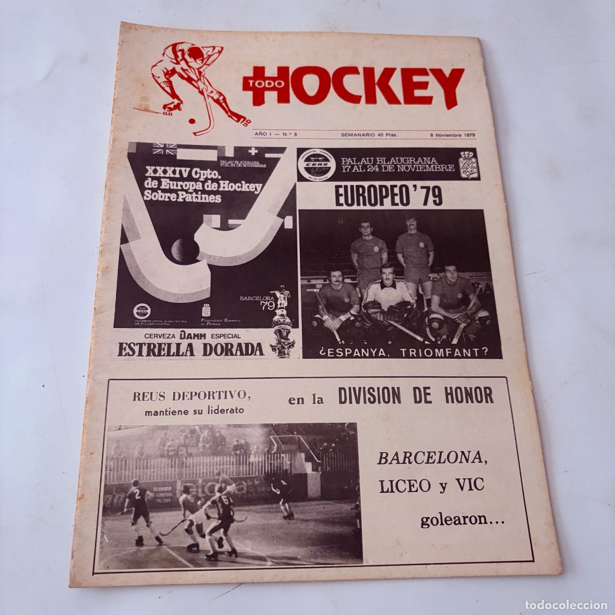 Collectionnisme de Revues et Journaux: Revista mensual todo hockey n&ordm; 8 de 1979