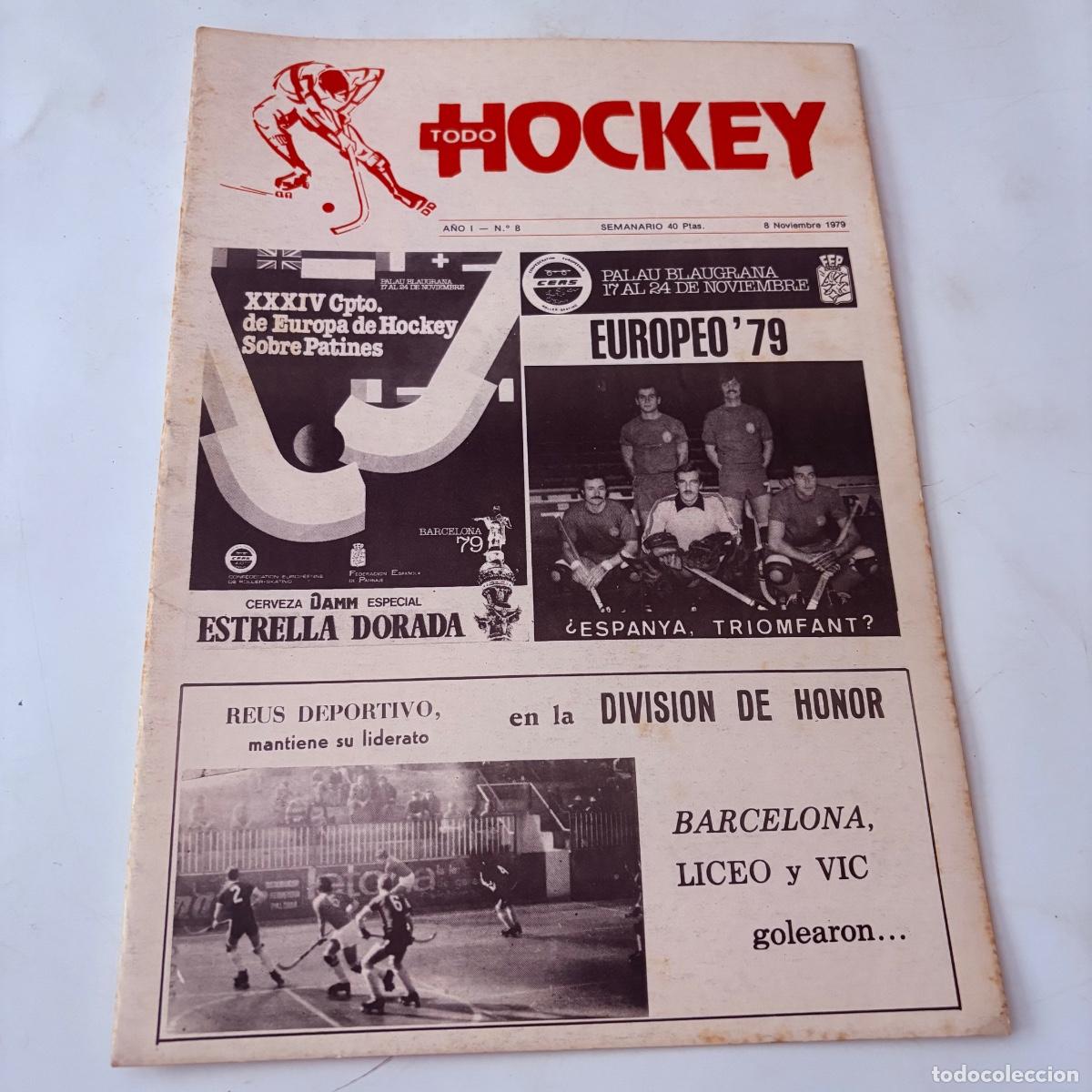 Coleccionismo de Revistas y Peri&oacute;dicos: Revista mensual todo hockey n&ordm; 8 de 1979