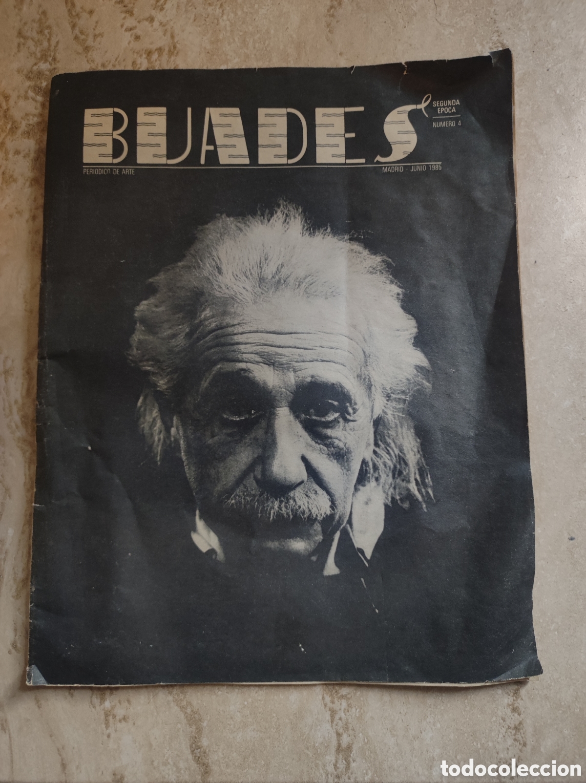 Collection Magazines and Newspapers: Buades 4 antiguo peri&oacute;dico de arte junio 1985 Angel Gonz&aacute;lez, J L Brea, J Campano, J Hidalgo