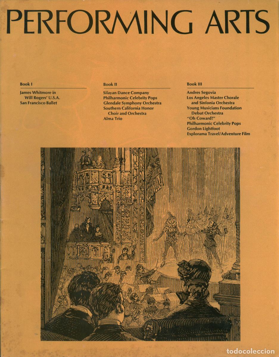 Coleccionismo de Revistas y Peri&oacute;dicos: Performing Arts; 8-1.