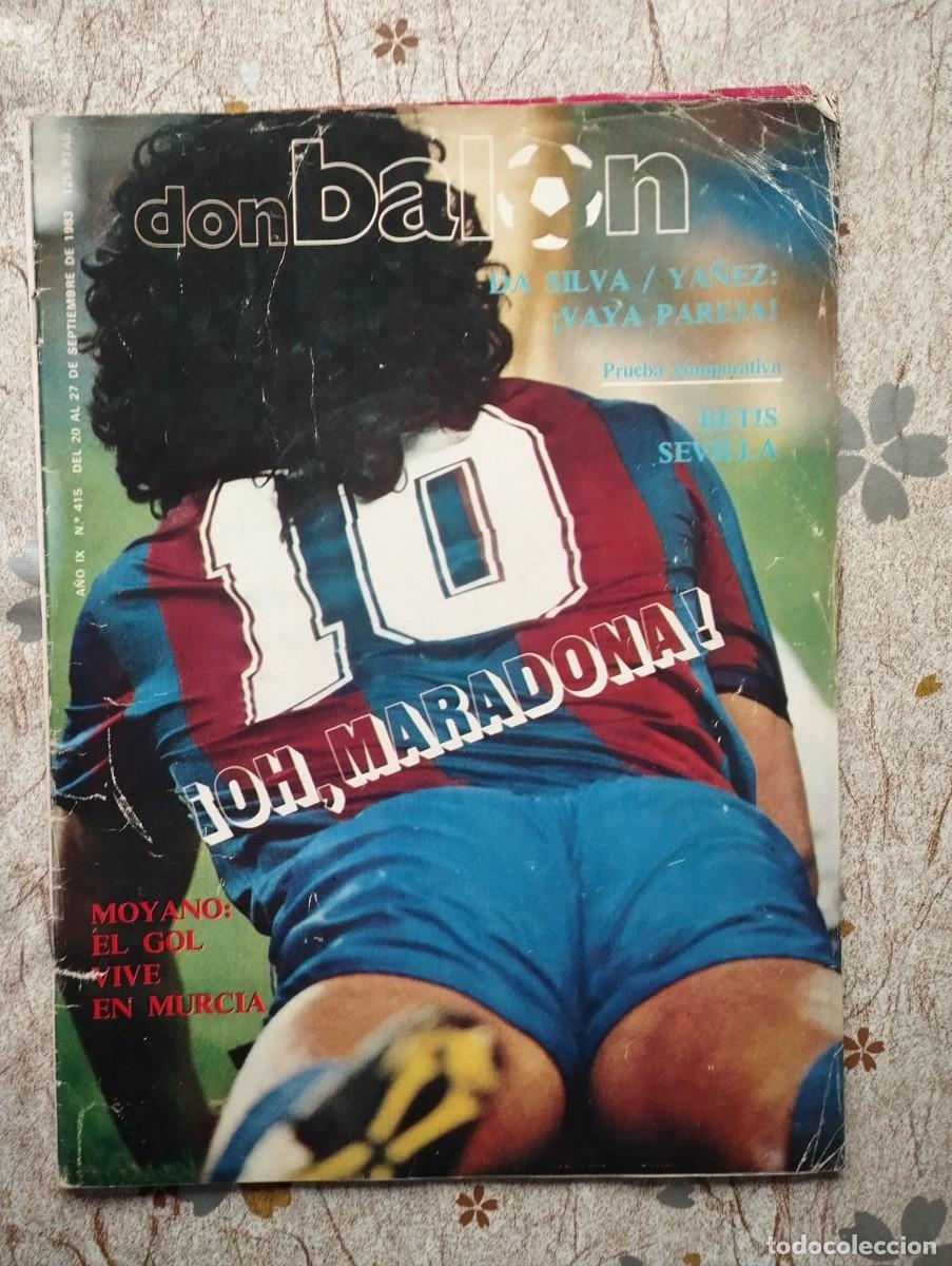 Coleccionismo de Revistas y Peri&oacute;dicos: DON BALON / ATHLETIC DE BILBAO CAMPEON, MARADONA, SEVILLA FC FUTBOL, GURUCETA, DA SILVA..