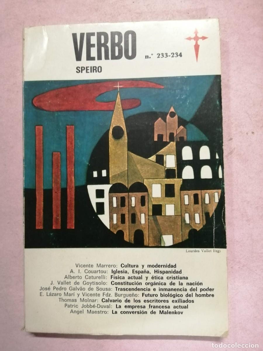 Coleccionismo de Revistas y Peri&oacute;dicos: REVISTA VERBO (NUMERO 233 - 234)