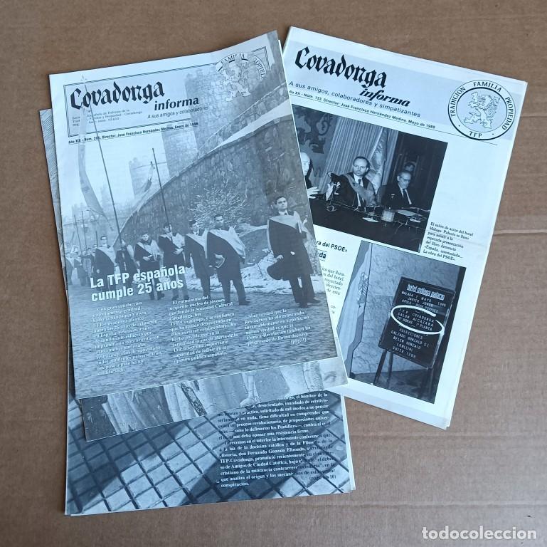 Coleccionismo de Revistas y Peri&oacute;dicos: 4 revistas COVADONGA informa a sus amigos colaboradores y simpatizantes 1989 - 93 - 95 - 96